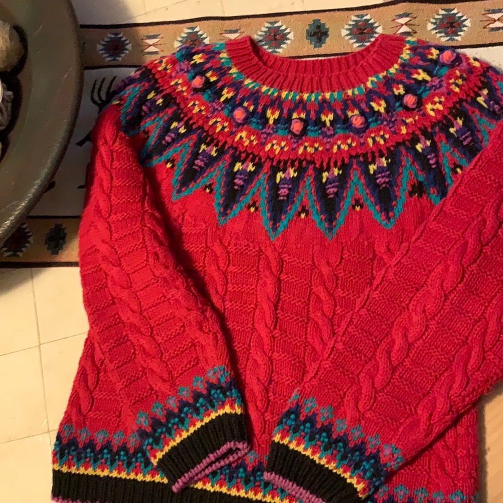 Thick colorful Gap sweater Med